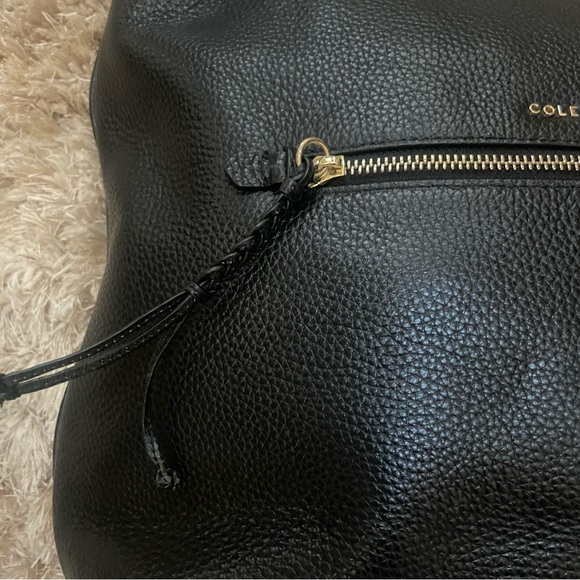 Cole Haan Black Leather Hobo Bag - Picture 8 of 16